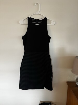 Parker Women's Size S Lace Bottom Black Dress 13  Waist 16  pto NWOT
