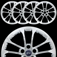 4 fits Ford Fusion SE 2019 2020 Chrome 17" Wheel Skins Hub Caps Alloy Rim Covers