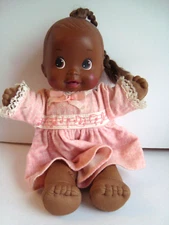 Vintage 1992 Mattel Magic Nursery Baby Doll African American 10" Collectible Toy