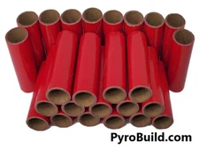 25pc Red 26.5mm Fireworks Cardboard Tubes 23/32" x 2-1/2" x 3/32" Pyro