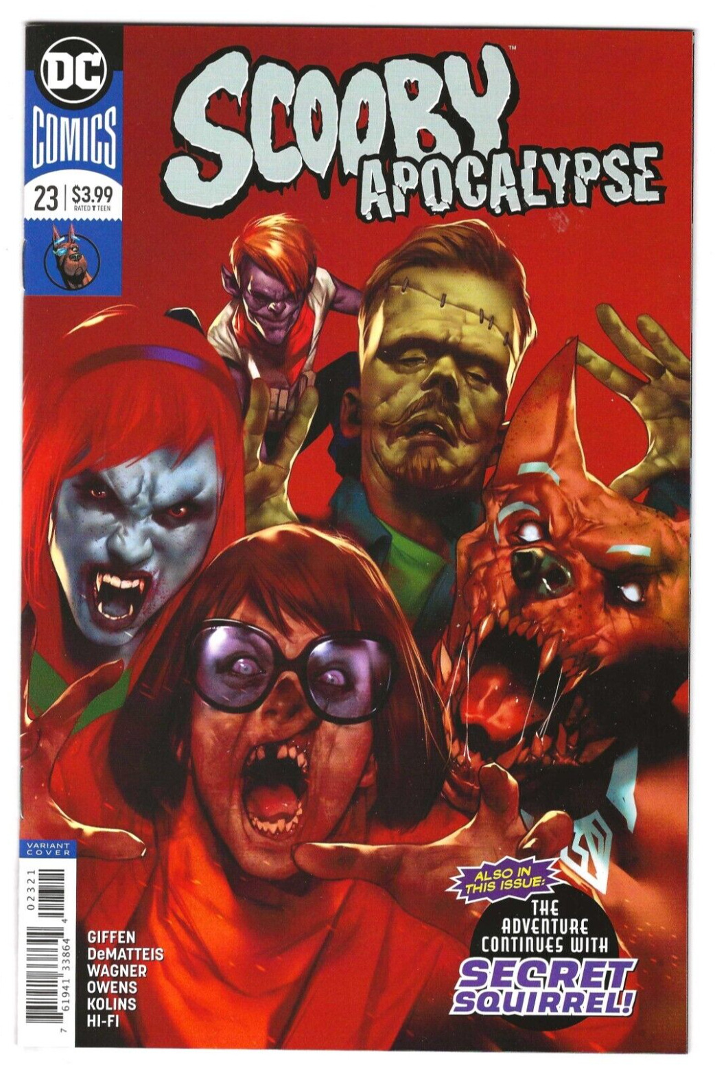 DC Comics SCOOBY APOCALYPSE #23 first printing cover B