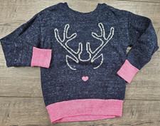 Baby Girl Clothes Gap 2 Years Blue Pink Deer Sweater