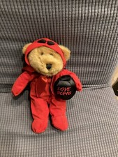 Faking BROWN BEAR DRESSED FOR VALENTINES DAY Love IN A RED DEVIL OUTFIT 12  Toy