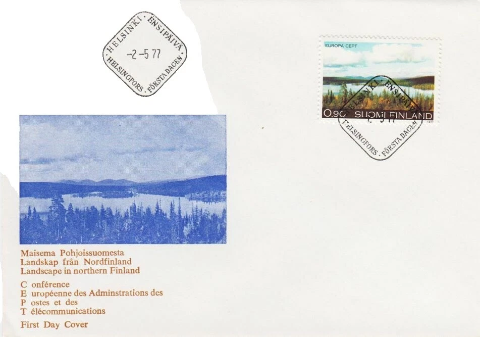 Nature First Day Cover Finnish Stamps