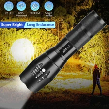 LED Flashlights High Lumens 5 Mode Flashlights Super Bright Tactical Flash Light