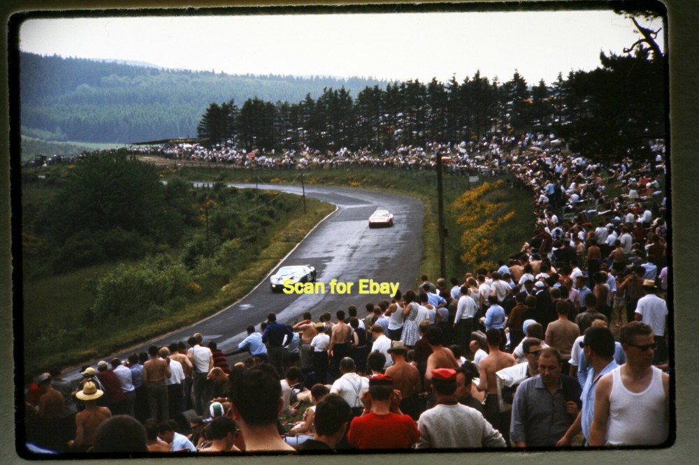 Race Cars at the Nürburgring, Germany in mid 1960's, Ektachrome Slide aa 11-7a