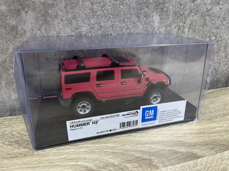OLD Kyosho MINI-Z Racer Over Land Body GM HUMMER H2 PINK from Japan F/S - Image 3 of 4