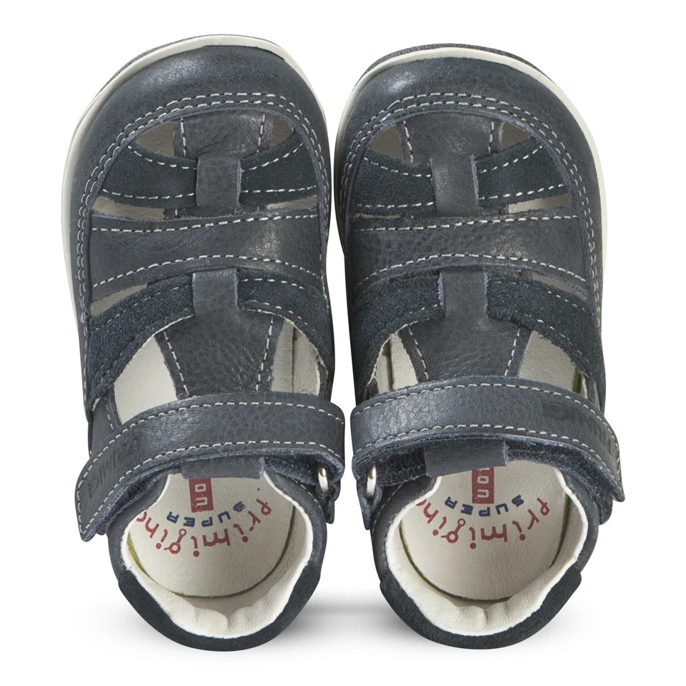 Sandalias Primigi Punta Cerrada Azul Marino y Azul Talla 22 Hechas en Italia Foto 2 de 4