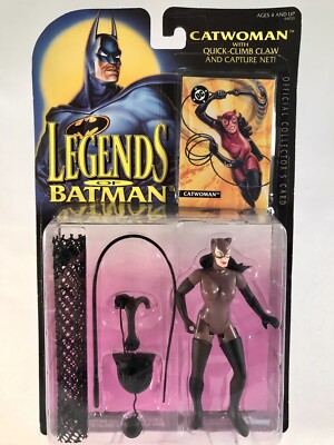 1994 NIB Legends of Batman CATWOMAN Figure with Collectors Card DC Comics Kenner