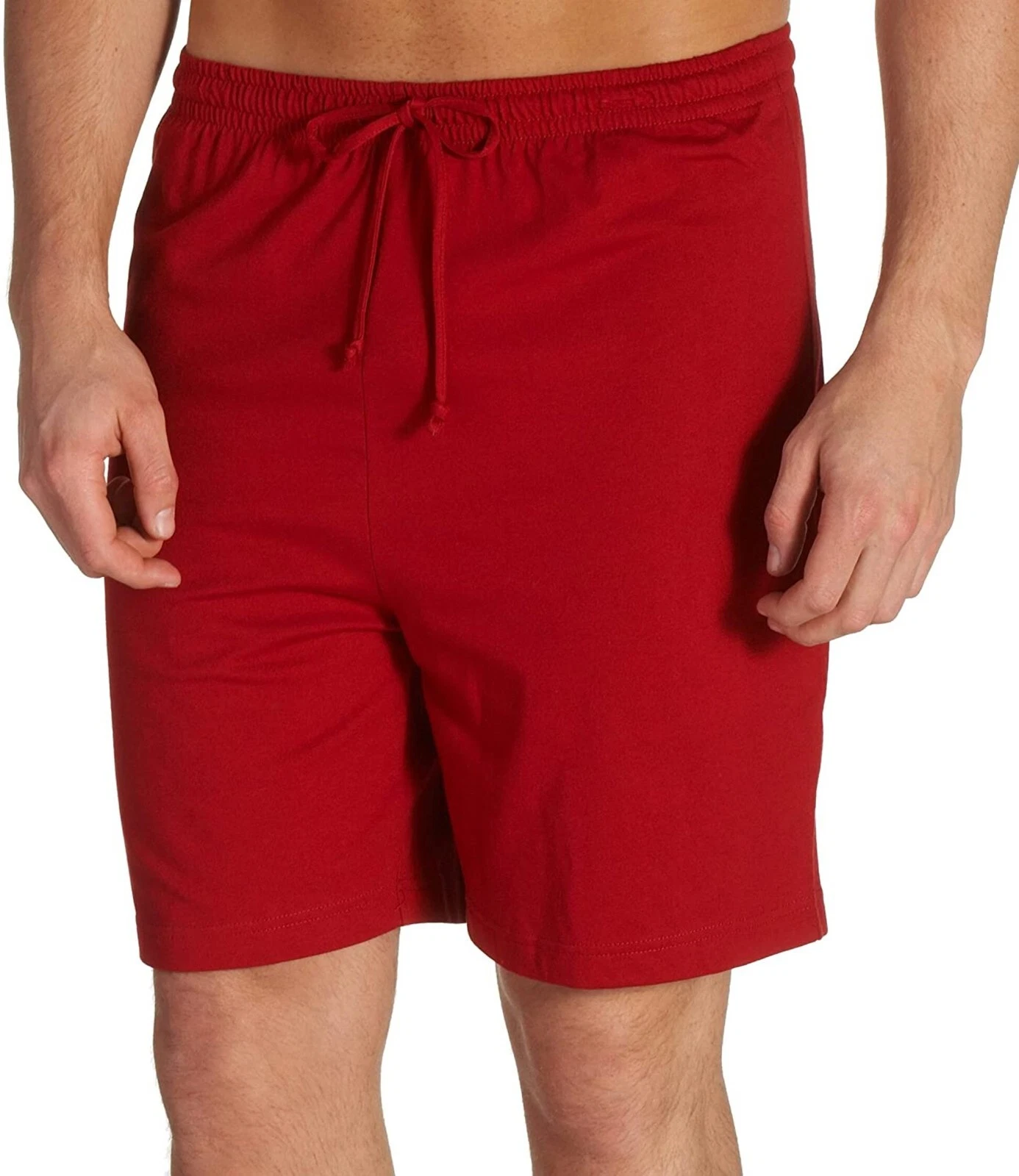 www.prominentresults.com :X112 Nautica NEW Men's Red Sofidry Waistband Cotton Blended Knit Lounge Shorts M
