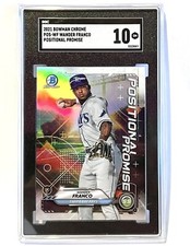 2021 Bowman Chrome Wander Franco Positional Promise SGC 10 Gem Mint