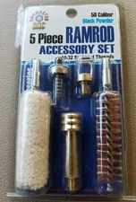 Black Powder 50 cal. 5 Piece Ramrod Accessory Set 10x32 Threads LC112701-23