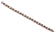 Copper Magnetic Link Bracelet Copper Plated Arthritis Therapy Bracelet Hexagon