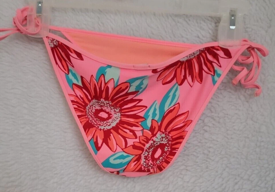 Parte inferior de bikini para mujer Aerie talla L grande multicolor floral Foto 4 de 4