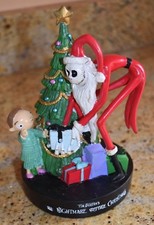 Nightmare Before Christmas Santa Jack Skellington Figurine Scene Christmas Tree