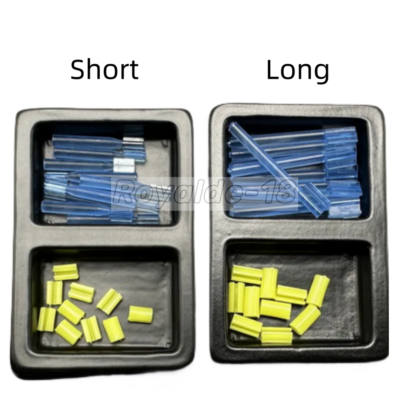 #ad Dental Blue Bar Yellow Clips Bolt Cap Overdenture Female Attachment Rider L S $191.21