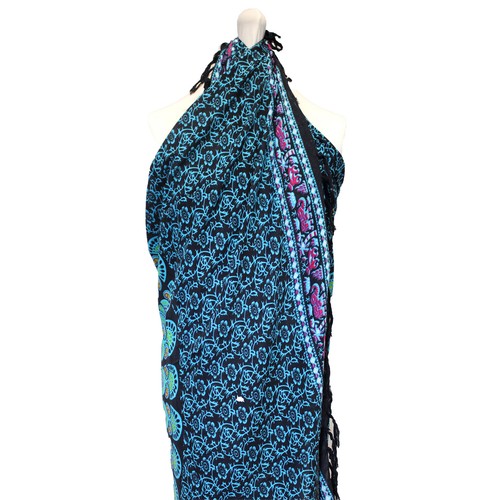 Bali Mandala Sarong - Cover Up Wrap Beach Swimming Pool Summer Shawl Scarf - Picture 18 of 30