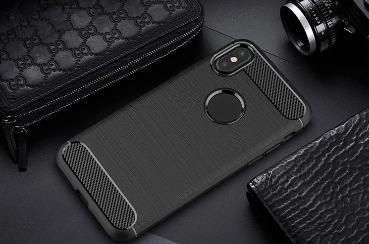 Nueva Funda iPhone X, XS, Diseño Fibra de Carbono Antigolpes Estilo Duradero Foto 4 de 4