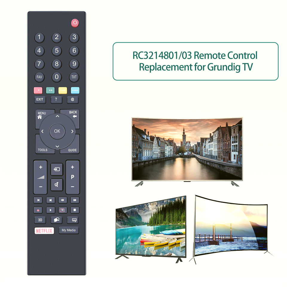 Mando A Distancia De Repuesto Para Grundig Smart TV - Compatible Con Modelos RC3214801/03, TP1187R-5, TS1187, XPS187 Y Otros