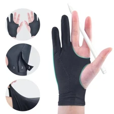Two Finger Anti-fouling Glove For Artist Drawing & Pen Graphic Tablet Pad