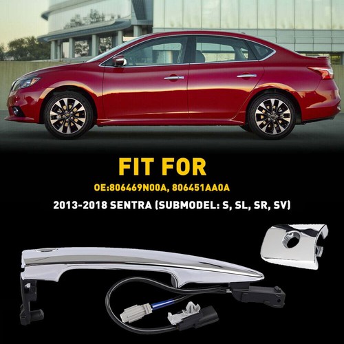 Front Left Driver Side Door Handle For Nissan 2013-2018 Sentra S, SL, SR, SV US - Picture 9 of 13