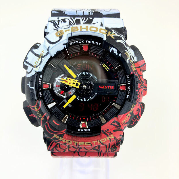 CASIO G-SHOCK x One Piece Wrist Watch Model GA-110JOP-1A4JR Japan