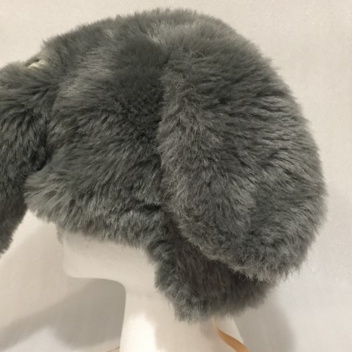 ELEPHANT Toddler Plush Winter Hat GRAY PINK Floppy Ear Flaps 18 MOS - 3 + - Picture 5 of 10