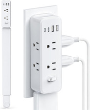 Outlet Extender Stick, 360  Rotating Wall Outlet Expander with 22-35" Extendable