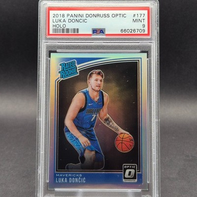Luka Doncic 2018-19 Panini Donruss Optic Rated Rookie Holo PSA 9 RC #177