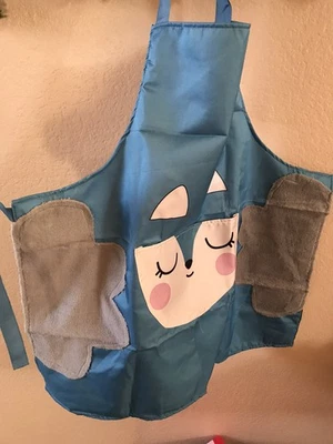Kinder Schürze Wasserdicht Unisex Verstellbarer Nackengurt Tasche - Bild 1 von 4