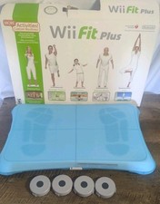 Nintendo Wii Fit Plus Balance Board Only W/Cover Extra Feet Tested - Works