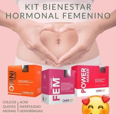omnilife 1 Box Power Gain , 1 Box Fem Plus , 1 Box Oml Plus ,  SISTEMA HORMONAL - Image 1 of 4