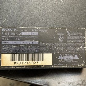 PLAYSTATION 2 SLIM CONSOLE TESTED WORKING With Cables And 8 Mb Memory Card