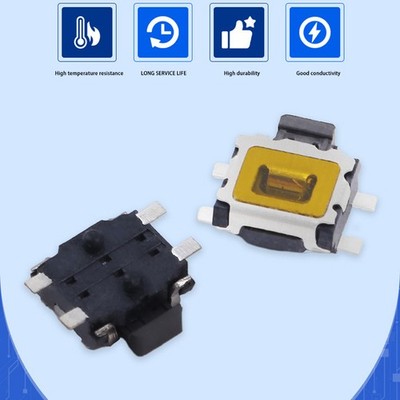 10Pcs Micro Switch SMD 4Pin Side By Light Touch Button Switch Key For Phone