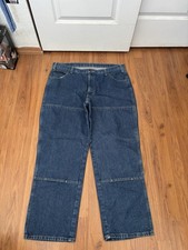 Dickies Baggy Denim Double Knee Carpenter Pants 38x30