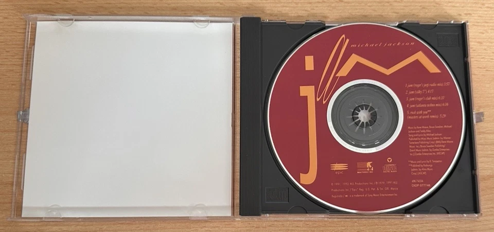Michael Jackson – Jam - (Maxi CD) - US Version in Standard Jevelcase with Seal - Bild 3 von 4