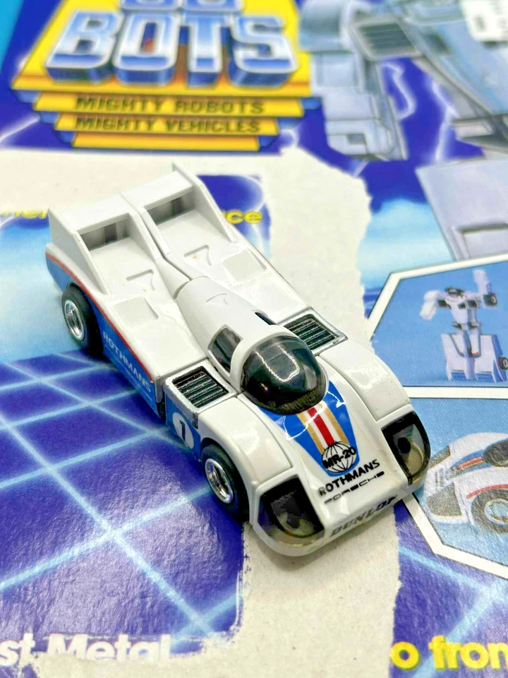 Tarjetero completo blanco vintage GOBOTS CRASHER MR-20 alta calidad Foto 2 de 4
