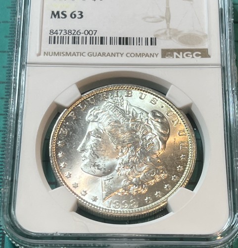 1898 O Morgan Dollar MS 63 NGC Silver $1 Uncirculated Coin US Graded .90 90% - Picture 2 of 24