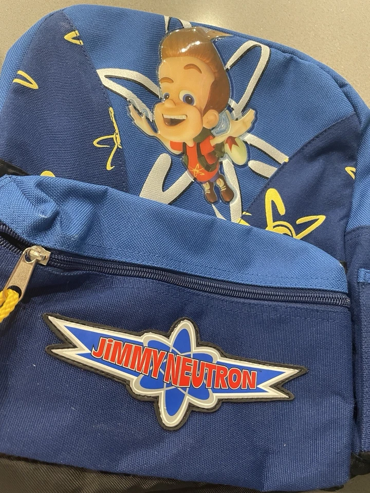 Lote de 2 mochilas vintage Jimmy Neutron Boy Genius Nickelodeon Foto 4 de 4