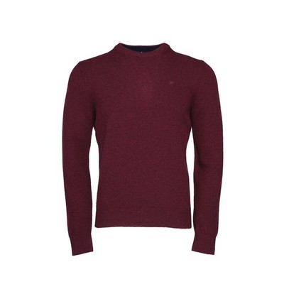 Hackett London Herren Pullover rot 100% Lammwolle Rundhals Gr. S HM703079