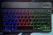 Portable Wireless RGB **BLUETOOTH** Backlit K...