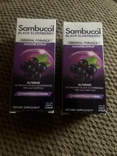 2-pk Sambucol Black Elderberry Syrup -  4 Fl Oz Exp3/28