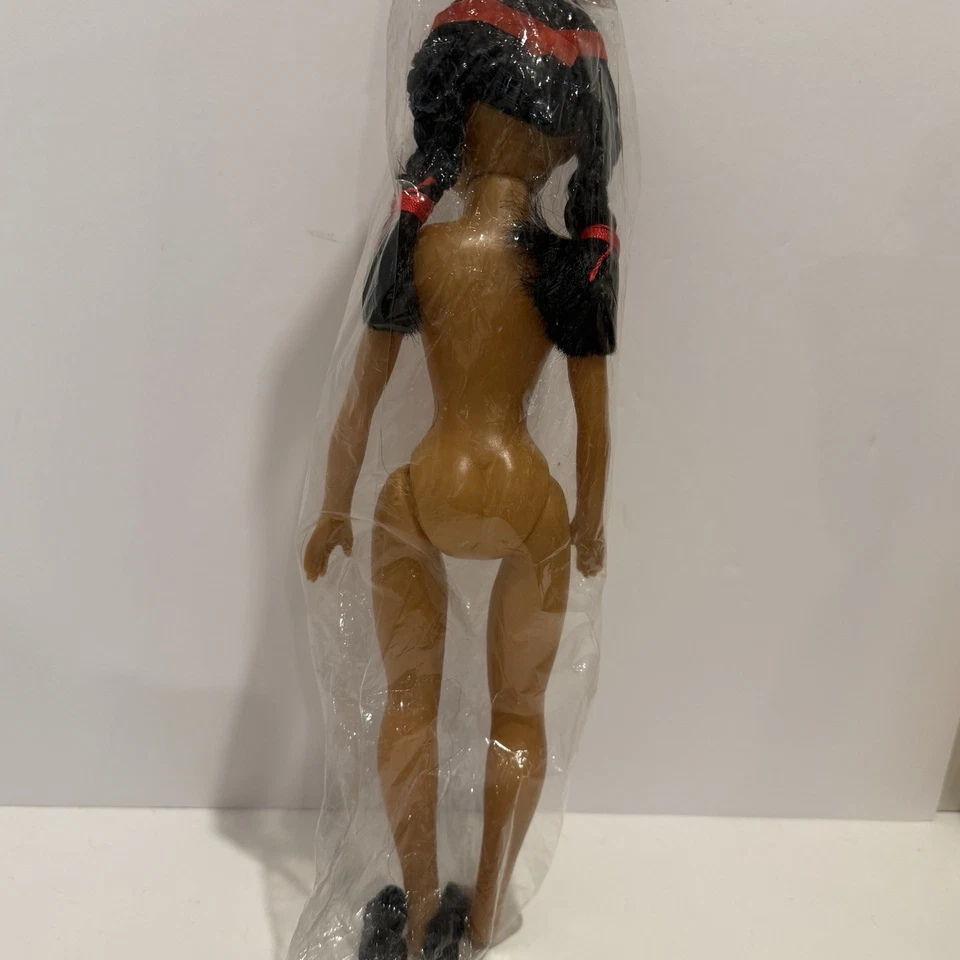 Muñeca india Fibre Craft 15" pelo negro ojos móviles complejo mediano/marrón 3195 (como está) Foto 4 de 4