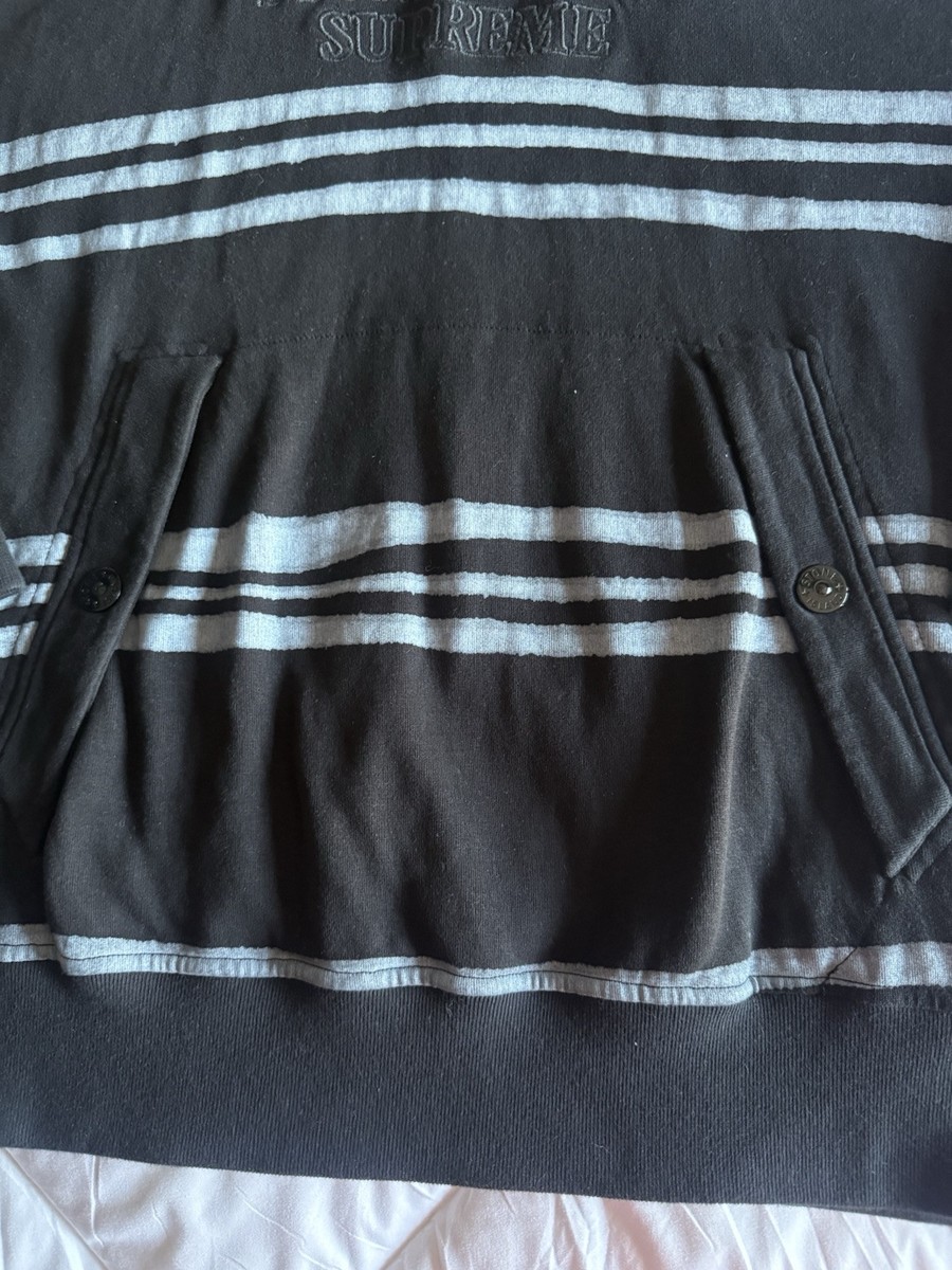 Supreme Stone Island Warp Stripe Hooded Sweatshirt Size Supreme Stone Island Warp Stripe Hooded Sweatshirt Size