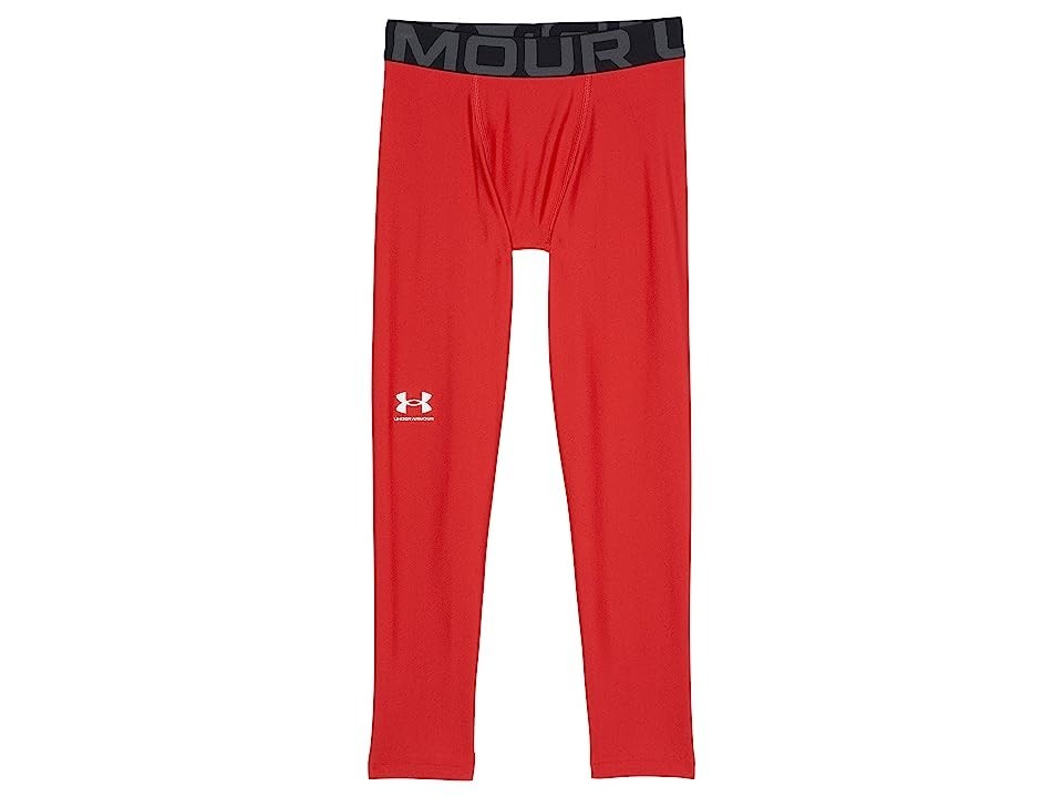 Under Armour L33715 Boys Red HeatGear Armour Baselayer Leggings Size YLG thumbnail 3