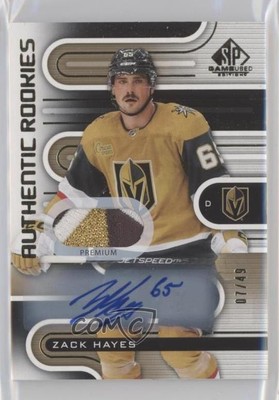 2022 Upper Deck SP Game Used Gold Premium Memorabilia 7/49 Zack Hayes Auto 0u7i