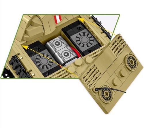 Panzer V Panther AUSF.G 'Pudel' brick model tank - COBI 2655 - 1133 bricks - Picture 12 of 13