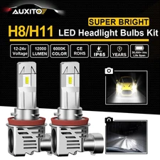 AUXITO H11 LED Headlight Bulbs White Low Beam Conversion Kit Super Bright 120W