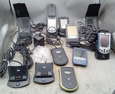 9 QTY Vintage Palm Pilot PDA Lot - Devices Docks Cables Accessories AS-IS
