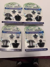 4 TubShroom Ultra (Stainless) Strainer Plus StopShroom Plug Combo for Tub Drains